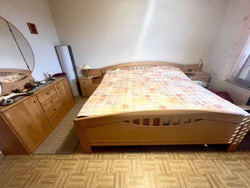 Bett holz 2x2m incl - bett,