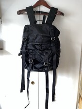 Maison Margiela Rucksack Schwarz mit verstellbaren Bändern