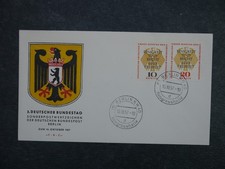 BERLIN - Ersttagsbrief/Schmuckumschlag-FDC Mi-Nr. 174-175, Bundestag, M€ 13,00