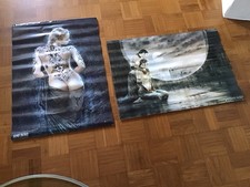 2  Poster, Luis Royo, Beide Je 86 × 60 cm, eins Gefaltet, wellig Gebrauchsspuren