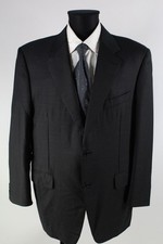 Canali schwarz-gestreiftes Sakko Gr.54/XL reine Schurwolle Top Zustand