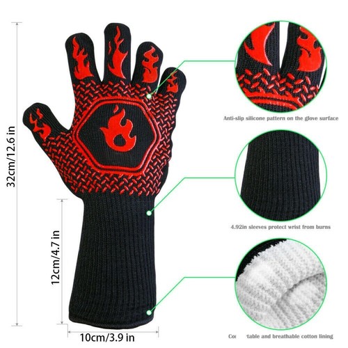 2X！Grillhandschuhe