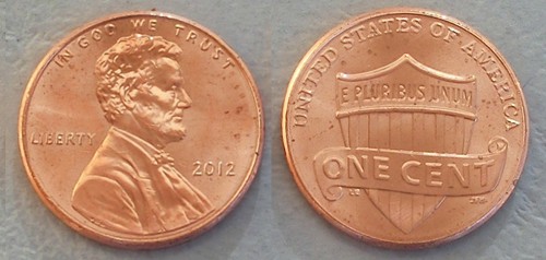 Usa cent lincoln - 2012, p