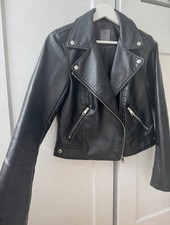 Schwarze Lederjacke Biker