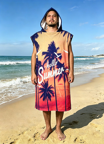 Unisex badeponcho strandtuch - unisex,