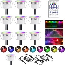 10X WIFI LED Einbaustrahler RGBIC Farbwechsel Bodenleuchte weihnacht beleuchtung