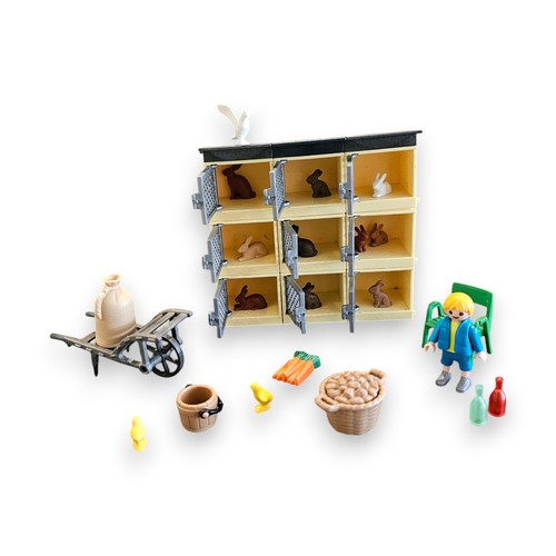 Playmobil kaninchenstall hasen - kaninchenstall,