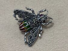 Brosche FLIEGE  Markasit &