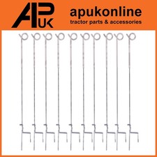 10x Elektrozaun Zopf Pfosten