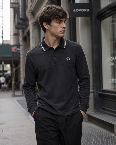 Fred perry long sleeve - long, twin