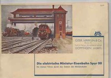 "Die elektrische Miniatur-Eisenbahn Spur 00"    MÄRKLIN - 80 Seiten - von 1938