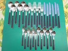 WMF Besteck Torino dunkelblau Cromargan 30 -teiliges Besteckset 6 Personen