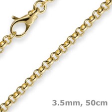 3,5mm Kette Collier Erbskette