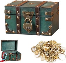 Vintage Holz Schatztruhe