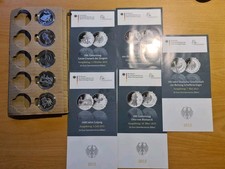 5 x 10 Euro BRD 2015 Silber -