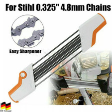 2 in 1 Feilenhalter Schärfset Feilgerät Werkzeugs für STIHL 4.8mm 0.325" Kettens