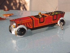 Gely Nürnberg 1920er Jahre - Blechauto mit Fahrer - und Schlüssel - Tin toy car