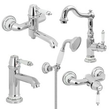 Welfenstein Nostalgie Badarmaturen Waschbecken Wanne Dusche Küche Retro Serie NX