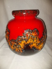 Scheurich Vase Fat Lava  Rot