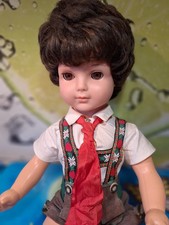 Große Puppe 60 cm - 60er Jahre mit Schlafaugen - Kunststoff