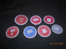 7 alte Vignetten Siegelmarken