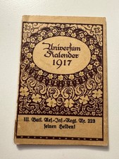 Reclam Universum - Kalender 1917