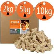 Anzünder aus Holzwolle + Wachs Anzündwolle Kamin-, Grill-, Ofenanzünder FSC®100%
