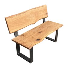 Sitzbank, Eiche, Set aus Kufen