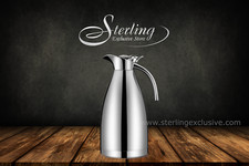 Thermoskanne Edelstahl, silber