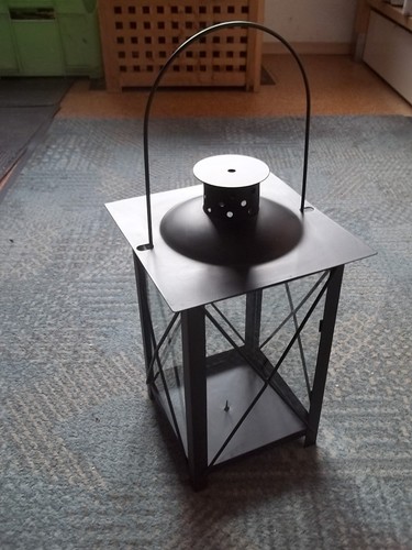 Laterne windlicht aus - metall, +