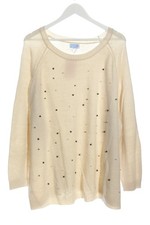 ANGEL OF STYLE Strickpullover Damen Pullover Gr. DE 52 creme Casual-Look