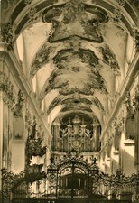 BY021-Ansichtskarte Amorbach Kirche Benediktinerabtei Chor gegen Westen Bayern