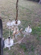 Antiker Kronleuchter Marie Theresia 3flammig Kristallleuchter Deckenlampe...