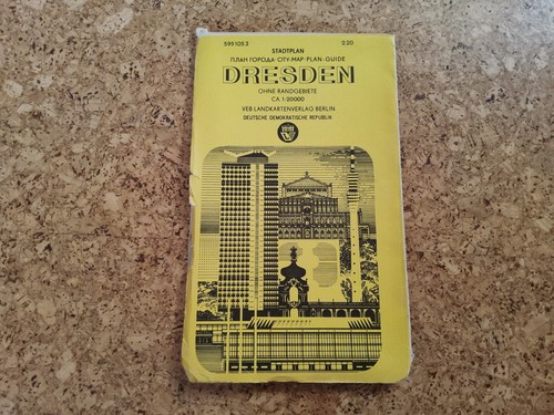 Stadtplan dresden ddr veb - dresden, (ddr,