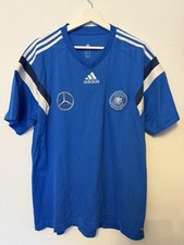 Adidas DFB Trikot Gr XL Mercedes Benz Staff Nationalmannschaft Trainer 2015 Blau