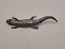 Silber Brosche Eidechse 900