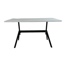 COR Stehtisch Level Tischplatte HPL Beschichtet Weiß mit Zargengestell