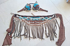 Bauchtanzkostüm in Türkis