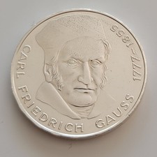Münze carl friedrich gauss - friedrich,