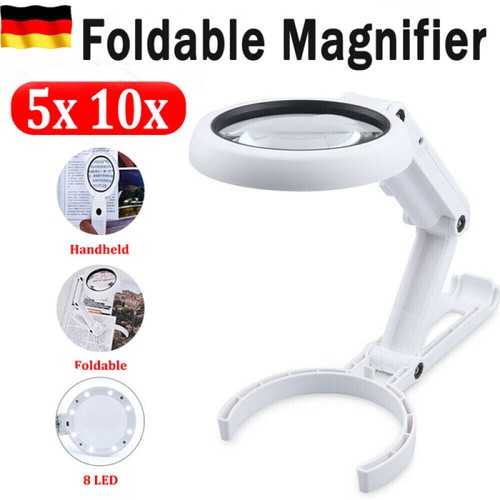 Handlupe 8led mit - 8led, ständer