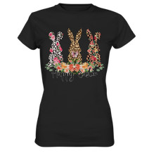 Hasen Bunny T-Shirt mit Leopardenmuster, süßen Osterhasen Shirt zu Ostern