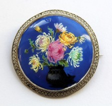 XXL Vintage Brosche Silber 800