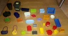 Playmobil Behälter, Taschen, Koffer, Körbe, Eimer, Mülltonne...