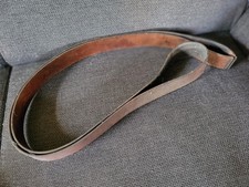 Lederriemen, Antriebsriemen, Transmissionsriemen 6 cm, ca. 155 cm doppelt