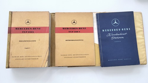 Leinen bordmappe mercedes 220s - leinen-bordmappe,