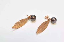 Crdoba Joyeros Damen Ohrringe vergoldetes Sterling Silber 925 17-LV9463/039