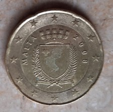 20 Cent Münze Malta  "F" im