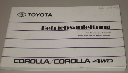 Betriebsanleitung toyota - betriebsanleitung,