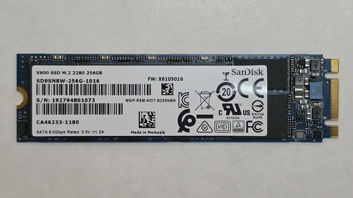 256gb sandisk x600 2 2280 - m.2,
