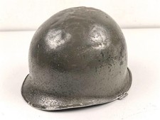 U.S. Army WWII, front seam M1 steel helmet shell. Original paint, no idea when t